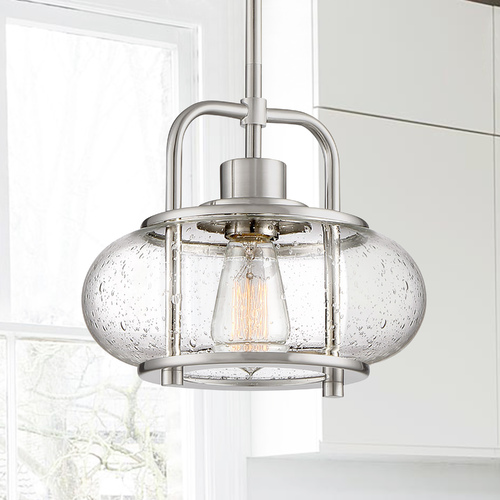 Quoizel Lighting Trilogy Pendant in Brushed Nickel by Quoizel Lighting TRG1510BN