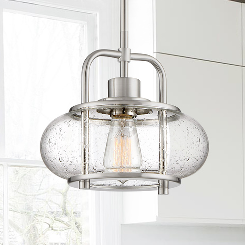 Trilogy Pendant in Brushed Nickel by Quoizel Lighting
