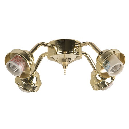 Craftmade Lighting 4-Light Polished Brass LED Fan Light Kit 3000K 3200LM F400-PB-LED