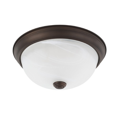 Bates 11-Inch Bronze Flush Mount by HomePlace by Capital Lighting