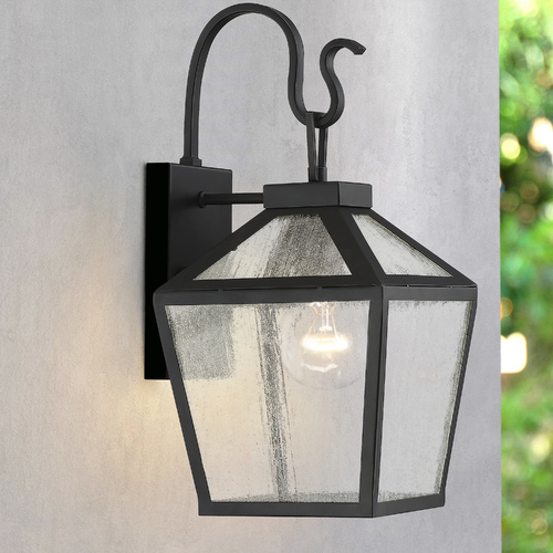 Woodstock 16.50-Inch Outdoor Wall Lantern in Black by Savoy House