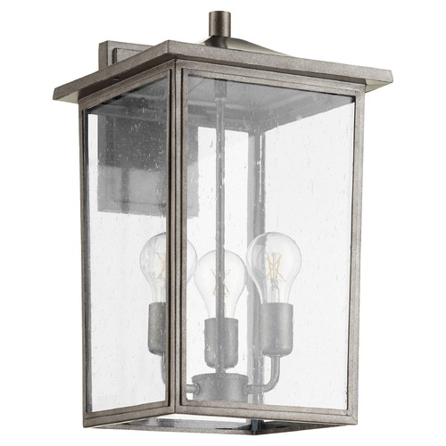 Quorum Lighting Riverside Weathered Zinc Outdoor Wall Light by Quorum Lighting 722-11-37