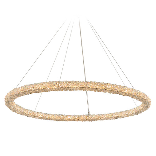 Allegri Crystal Lina Polished Chrome LED Pendant Light