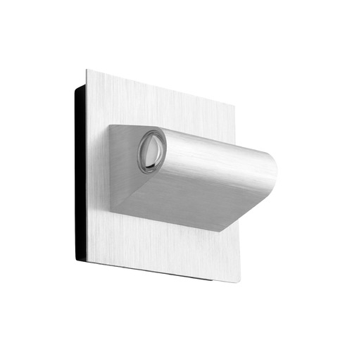 Cadet Outdoor LED Wall Light in Brushed Aluminum by Oxygen Lighting