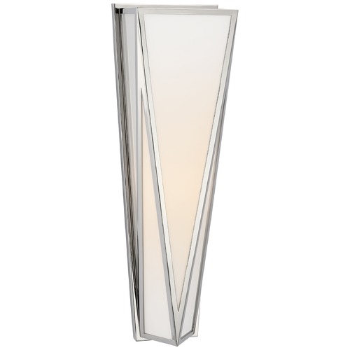 Julie Neill Lorino Sconce in Polished Nickel by Visual Comfort Signature