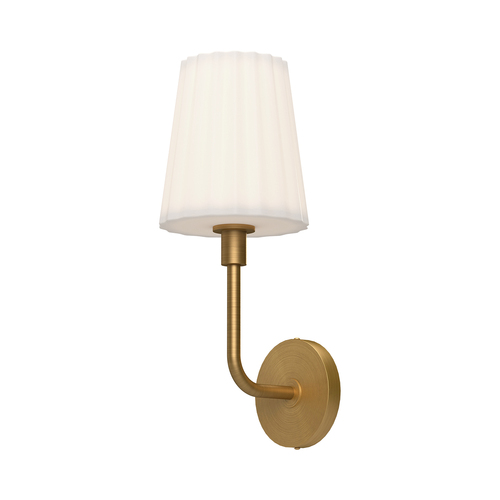 Alora Lighting Plisse Aged Gold Sconce