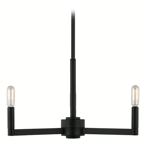 Visual Comfort Studio Collection Visual Comfort Studio Collection Fullton Midnight Black Mini-Chandelier 3164203-112