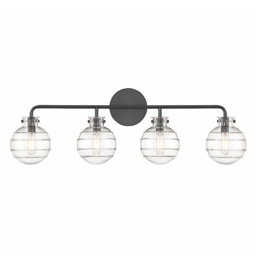 Savoy House Mason 30.50-Inch Bath Light in Matte Black by Savoy House 8-4300-4-BK