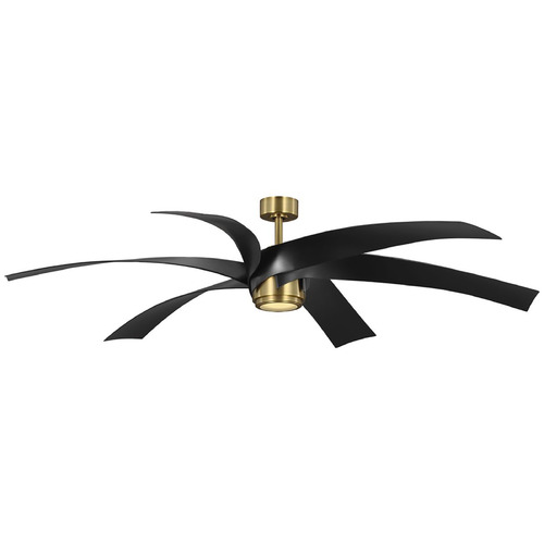 Progress Lighting Insigna Vintage Brass LED Ceiling Fan with Light