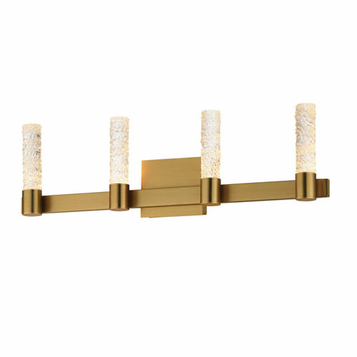 Duchess LED 4-Light Bath Light in Natural Aged Brass by Maxim Lighting
