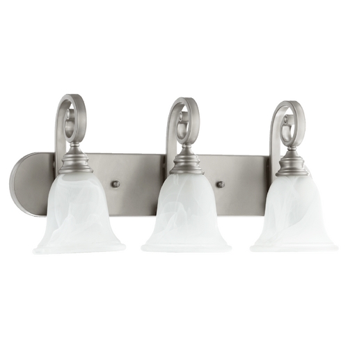 Bryant Classic Nickel Bathroom Light by Quorum Lighting