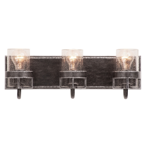 Kalco Lighting Bexley Seeded Glass Bathroom Light in Iron by Kalco Lighting 2893VI