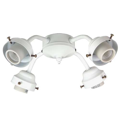 Craftmade Lighting 4-Light White LED Fan Light Kit 3000K by Craftmade Lighting F400-W-LED