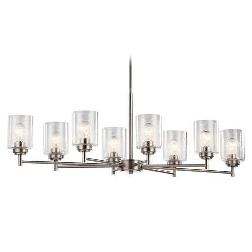 Winslow 8-Light Brushed Nickel Chandelier by Kichler Lighting