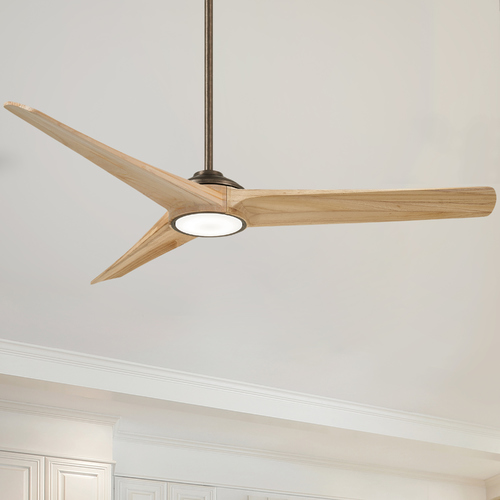 Minka Aire Timber 68-Inch LED Smart Fan in Heirloom Bronze by Minka Aire F747L-HBZ/MP