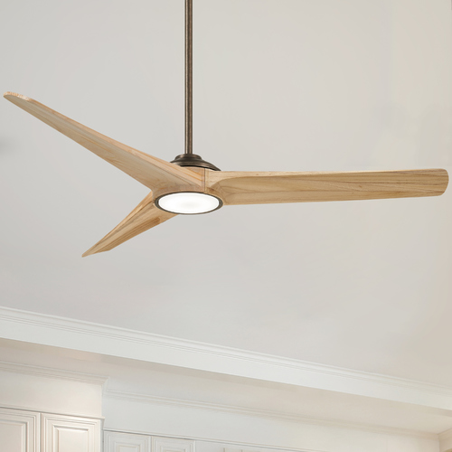 Timber 68-Inch LED Smart Fan in Heirloom Bronze by Minka Aire