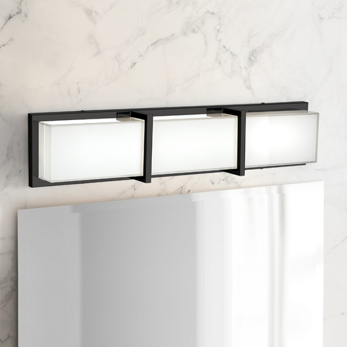 Watford Black LED Vertical Bathroom Light by Kuzco Lighting