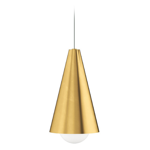 Visual Comfort Modern Collection Mini Joni LED MonoRail Pendant in Brass by Visual Comfort Modern 700MOJNINB-LED930