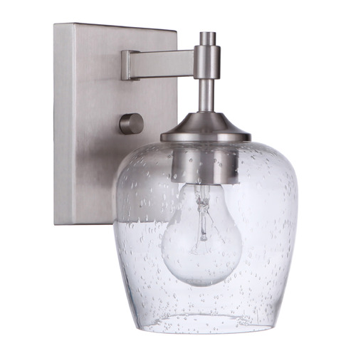 Stellen Brushed Polished Nickel Sconce by Craftmade Lighting