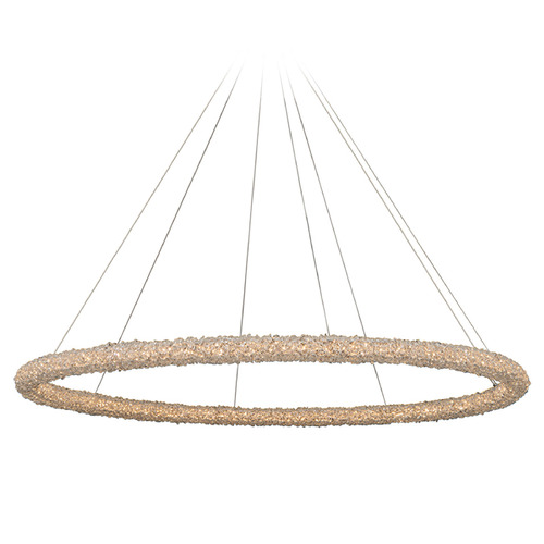 Allegri Crystal Lina Polished Chrome LED Pendant Light