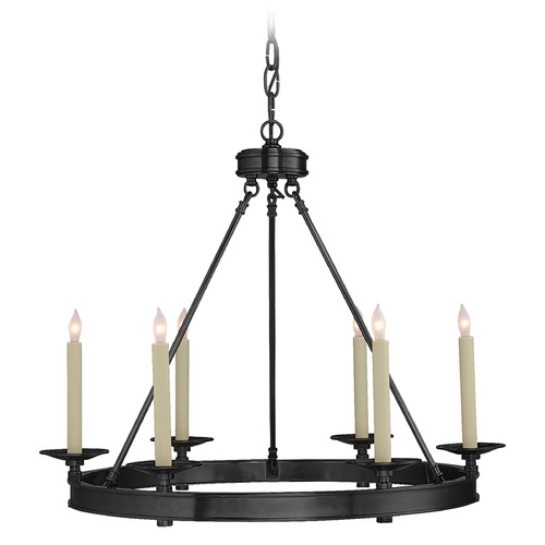 Visual Comfort Signature Collection Chapman & Myers Launceton Ring Chandelier in Bronze by Visual Comfort Signature CHC1600BZ