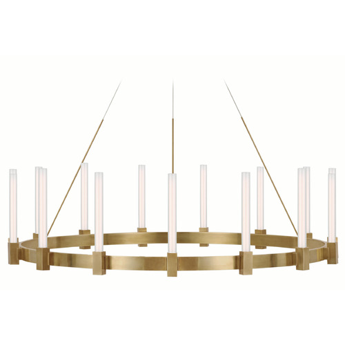 Visual Comfort Signature Collection Ian K. Fowler Mafra Chandelier in Brass by Visual Comfort Signature IKF5362HAB-WG