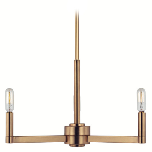 Visual Comfort Studio Collection Fullton Satin Brass Chandelier