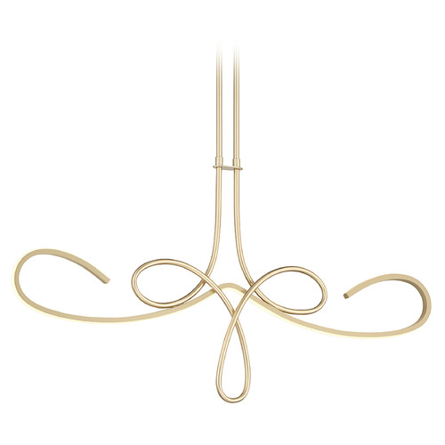 Astor LED Linear Pendant in Soft Gold by George Kovacs