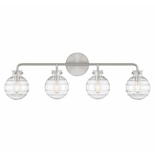 Mason 30.50-Inch Bath Light in Satin Nickel by Savoy House