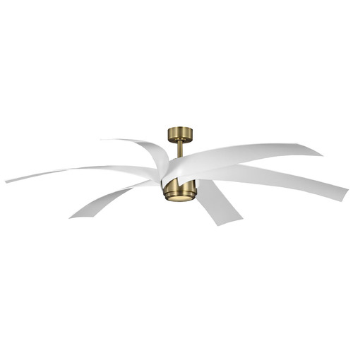 Progress Lighting Insigna Vintage Brass LED Ceiling Fan with Light
