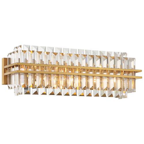 Crystorama Lighting Hayes Aged Brass Bathroom Light