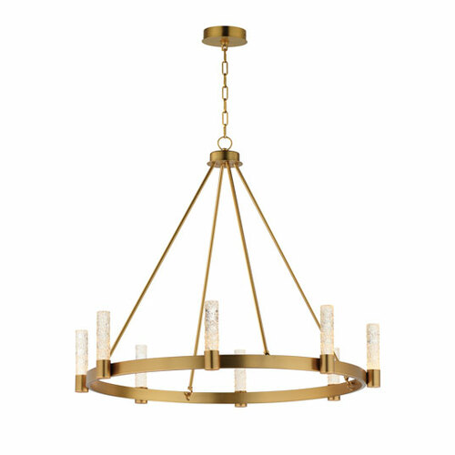 Duchess 8-Light LED Chandelier in Natural Aged Brass by Maxim Lighting