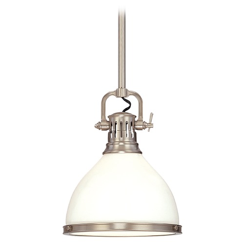 Randolph Pendant in Satin Nickel by Hudson Valley Lighting