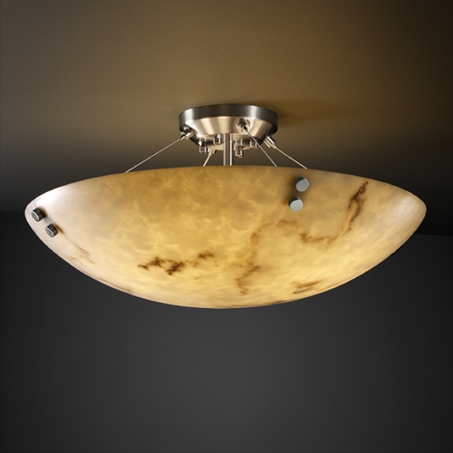 Justice Design Group Justice Design Group Lumenaria Collection Semi-Flushmount Light FAL-9654-35-NCKL-F1