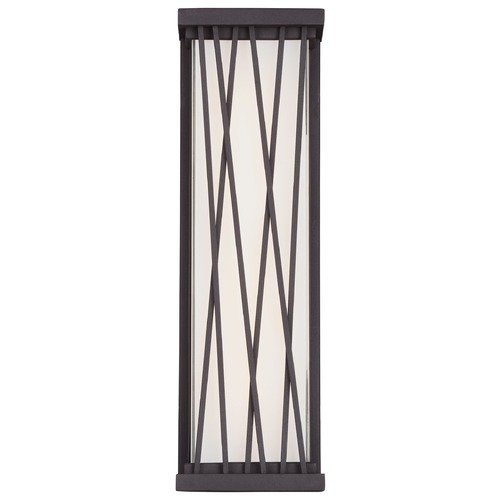 George Kovacs Lighting Hedge LED Sconce in Textured Dorian Bronze by George Kovacs P1209-615C-L