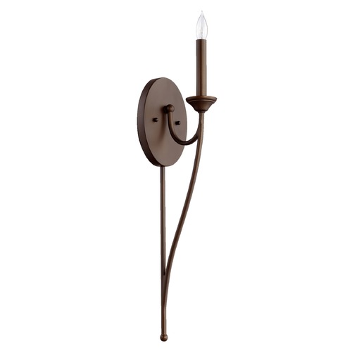 Quorum Lighting Brooks Oiled Bronze Sconce by Quorum Lighting 5650-1-86