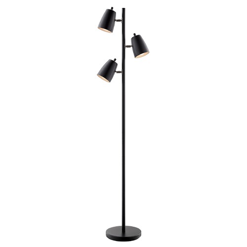 Lite Source Lighting Lite Source Ronnie Black Floor Lamp with Conical Shade LS-83120BLK