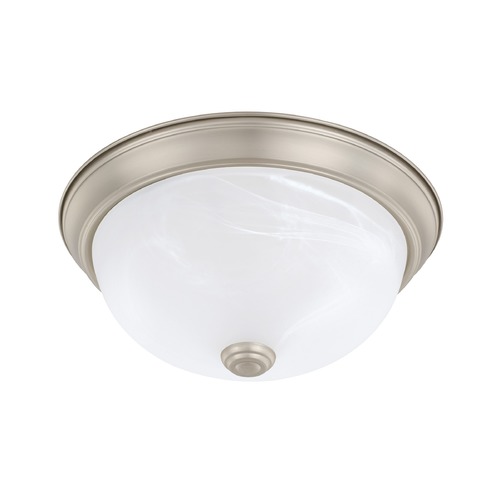 Bates 11-Inch Matte Nickel Flush Mount by HomePlace by Capital Lighting