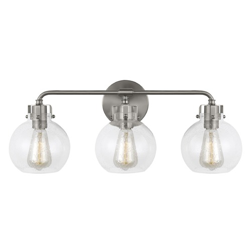 Visual Comfort Studio Collection Clara Satin Nickel Bathroom Light by Visual Comfort Studio VS24403SN