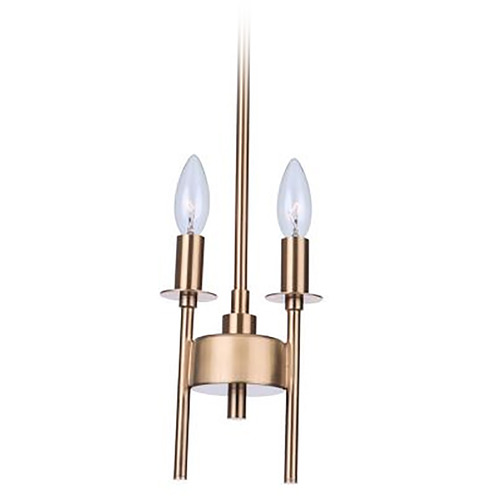 Larrson Satin Brass Mini Pendant by Craftmade Lighting