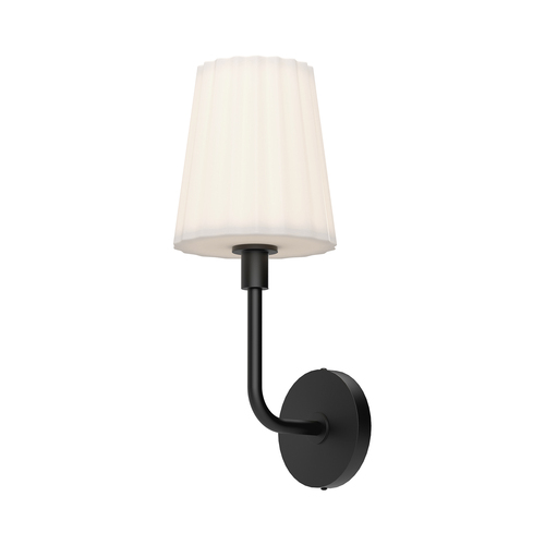 Alora Lighting Alora Lighting Plisse Matte Black Sconce WV628107MBOP