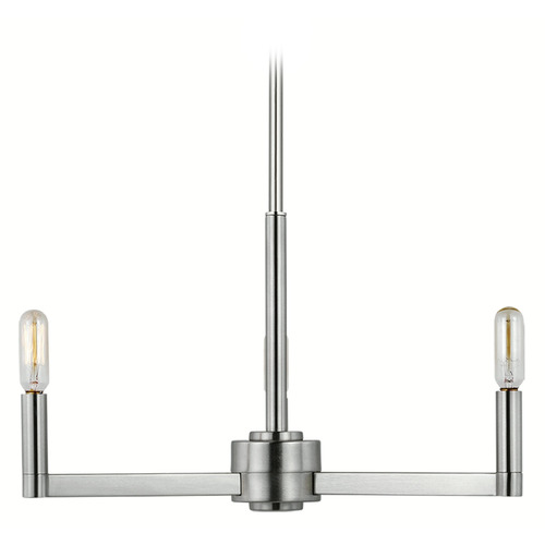 Visual Comfort Studio Collection Fullton Brushed Nickel Chandelier