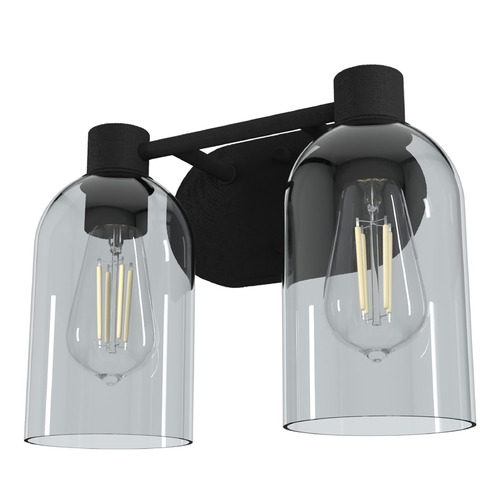 Hunter Fan Company Lochemeade Natural Black Iron Bathroom Light