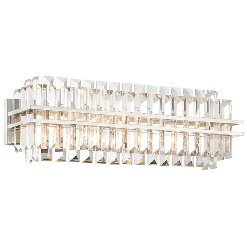 Crystorama Lighting Hayes Polished Nickel Bathroom Light