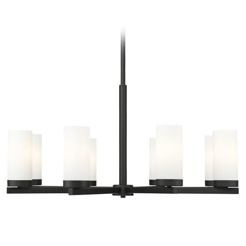Z-Lite Z-Lite Danica Matte Black Chandelier 3044-8MB