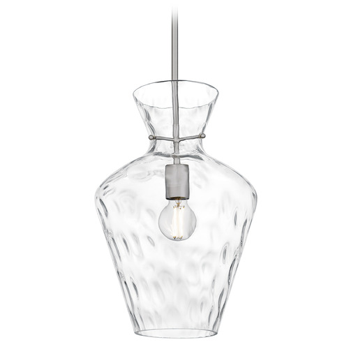 Quoizel Lighting Hollis Brushed Nickel Pendant Light with Urn Shade