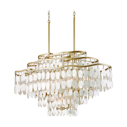 Corbett Lighting Dolce Champagne Leaf Linear Light by Corbett Lighting 109-512