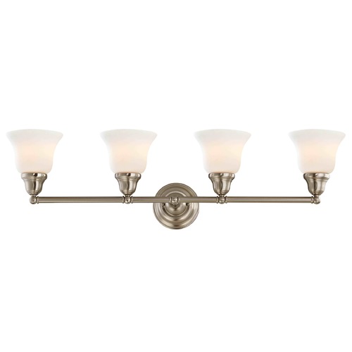 Design Classics Lighting Traditional 4-Light Vanity Light Satin Nickel 774-09 G9110 KIT