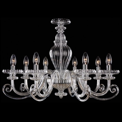 Metropolitan Lighting Chandelier with Clear Glass in Chrome Finish N9168