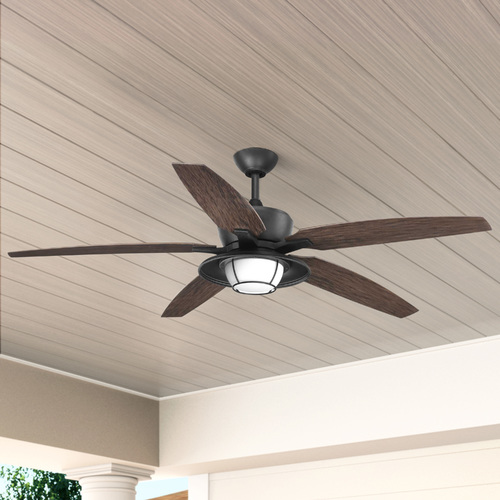 Montague Forged Black LED Ceiling Fan by Progress Lighting